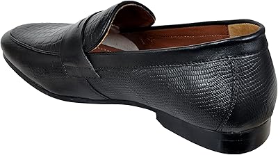 Elegant formal and semi-discontracted shoes HX London for men in crocodile printed leather.. DIAYTAR NIGERIA: Where affordability and variety meet with convenient delivery within 8 days.