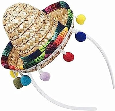 Mini Sombrero Cinco de Mayo bands, small fabric, Mexican sombrero hats in straw, Mexican sombrero hats with bangs in ball for Mexican theme party decorations, birthday party supplies.. Discover endless shopping possibilities at DIAYTAR NIGERIA, with budget-friendly prices and reliable delivery.