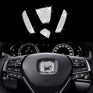 Shiny crystal logo for car steering wheel, shiny accessories, logo parts, stickers, badges, interior decorations (Fit Hon).. DIAYTAR NIGERIA brings the market to your fingertips with affordable prices and swift delivery services.