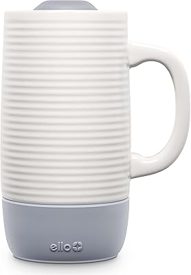 Elo Jane ceramic travel cup with sliding cover, 18 oz, gray.. DIAYTAR NIGERIA transforms dreams into deliveries with our affordable prices and reliable shipping.