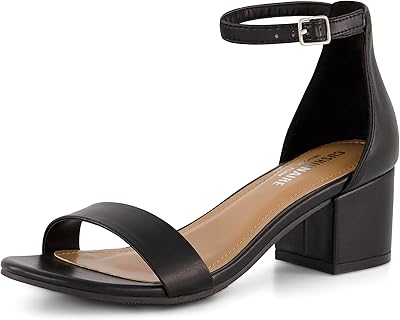 Average heel sandal onaire for women + memory foam, black suede, 32 eu.. Your shopping journey simplified with DIAYTAR NIGERIA's vast selection and budget-friendly shipping.