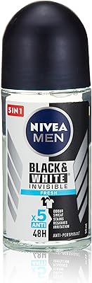 Fresh Invisible Nivea Black & White Fresh Deodorant, Roll-on 2 x 50 ml.. DIAYTAR NIGERIA makes every shopping desire a reality with affordable prices and delivery in 5-8 days.