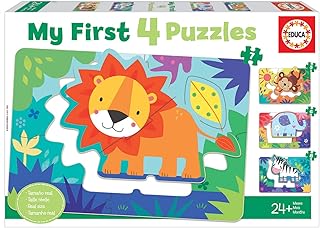EDUCA FIRST Animals de la Selva. Infantile progressive puzzles. 5, 6, 7 and 8 pieces. +24 mes. Ref. 18897 Jungle Progressive animal children 5pcs 6pcs 7pcs 8pcs months, multicolored.. Affordable choices, delivered fast — that's the DIAYTAR Nigeria promise.