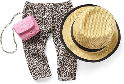 American Girl Truly Me Show Your Sweet Side Accessories for 18 -inch Dolls with Leopard Print Pants, Pink Pants and Hat.. One platform, endless products — welcome to DIAYTAR Nigeria.
