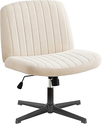 Office chair Without armrests without casters, Crossed desk chair, spacious desktop chairs for home desk, swivel computer chair adjustable in fabric fabric.. DIAYTAR NIGERIA connects you with thousands of products at competitive prices, delivered within a week.