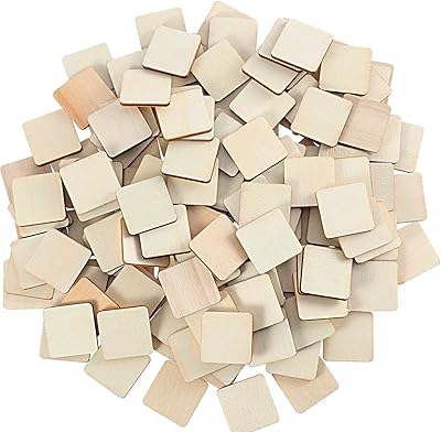 Round square corners in unfinished virgin wood for DIY, decoration, laser sculpture supplies (1 x 1 inch, 200 pieces).. Your ultimate shopping destination, DIAYTAR NIGERIA combines extensive selection with affordable shipping.