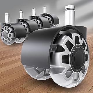Replacement casters for desk chair 5 rooms robust desk with rubber rolls.. DIAYTAR NIGERIA: Your trusted e-commerce partner with extensive product choices and affordable delivery.