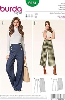 Burda - B6573 - Sewing pattern - Pants - White paper - 19 x 13 x 1 cm.. DIAYTAR NIGERIA: Your one-stop e-commerce destination with affordable prices and nationwide delivery in 5-8 days.