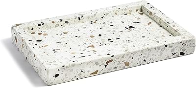 Rectangular decorative tray in lamac crafts marble stone for hairdresser.. DIAYTAR NIGERIA: Simplifying access to thousands of products with affordable nationwide shipping.