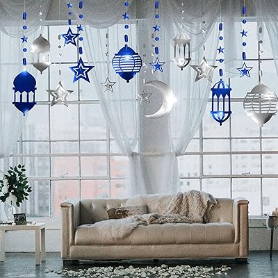 [6pcs] Moninsta Ramadan Eid Al Adha Decorations for the Lattern Home Lattern Croissant Star Lantern Ramadan Ramadan Crown Ramadan For the House and the Banner Bannier Ramadan Mubarak Turbilons.. Your digital shopping destination, DIAYTAR NIGERIA combines variety with affordability and quick delivery.
