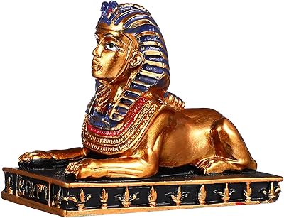 Wakao Ebros Egyptian statue in resin spinks Egyptian gods sheep figurine of the Egyptian Egyptian statue ancient for office decoration for fairy garden table.. DIAYTAR NIGERIA transforms online shopping with competitive prices and dependable nationwide delivery.
