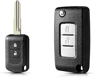 Foldable Car Key Cover 2/3 Bullseye buttons for Mitsubishi New Outlander Eclipse Galant Mirage.. DIAYTAR NIGERIA brings affordable shopping to your fingertips with reliable delivery in less than 8 days.