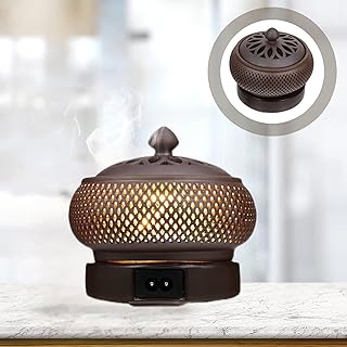 Electric ceramic incense burner, insens coil carrier, incense burner, table centers with adjustable synchronization temperature control.. DIAYTAR NIGERIA brings the joy of affordable shopping to your fingertips with delivery in less than 8 days.