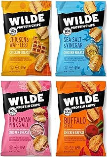 Wilde Chips Variety 4 Pack - Thin and crisp, rich in protein, keto, based on real chicken - (bag of 2.25 oz) in Sanisco packaging.. Discover why DIAYTAR NIGERIA is the smart shopper's choice for affordable products delivered nationwide.