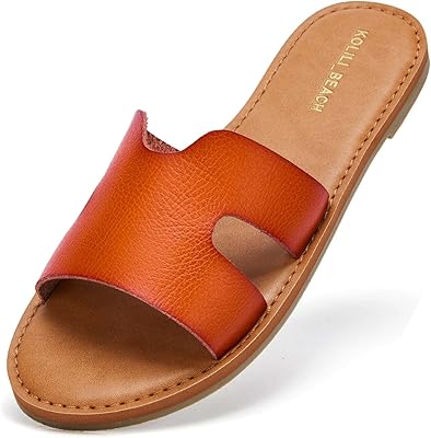 Women's flat sandal with braided leather flange, open end, easy to wear.. DIAYTAR NIGERIA makes online shopping accessible to all with budget-friendly prices and reliable delivery.