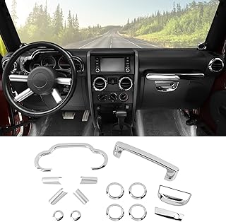 Complete set of 14 interior garnish pieces for Jeep Wrangler.. DIAYTAR NIGERIA: Bringing quality products to every Nigerian with affordable nationwide delivery.
