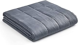 YNM weighted coverage, sleep therapy for stress, anxiety, insomnia, hyperactivity, autism | 4.5 kg weighted blanket 104 cm x 52 cm for twin bed | 100 % Oeko-Tex certified cotton with glass beads, dark gray.. DIAYTAR NIGERIA connects you with thousands of products at competitive prices, delivered within a week.