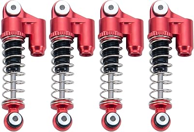 Metal shock absorber as 4-room for car upgrades 1: 24 Axial SCX24 AXI90081 C10 JLU CRC RC (Red and Black).. DIAYTAR NIGERIA: Where convenience meets affordability with delivery across Nigeria in under 8 days.