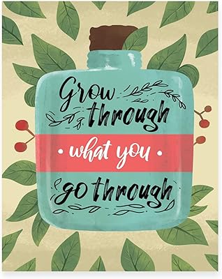 GROW Through Go Through Women Empowerment - Mural Art Print for House Decoration (Non -framed 8 x 10 inches on superior mature paper).. Transform your online shopping experience with DIAYTAR NIGERIA's affordable and diverse marketplace.