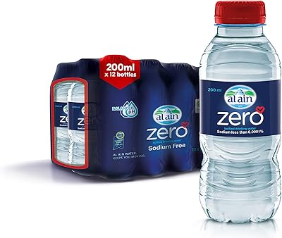 AL AIN ZERO drinking water bottle - 200 ml (pack of 12 bottles).. DIAYTAR NIGERIA transforms wishes into deliveries with our affordable and reliable e-commerce platform.