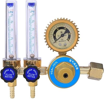 Argon 0.25 MPa gas pressure reduction regulator, dual -gauge gas regulator, welding accessory adapted to the car.. DIAYTAR NIGERIA combines affordability with convenience, delivering your purchases within 5-8 days.
