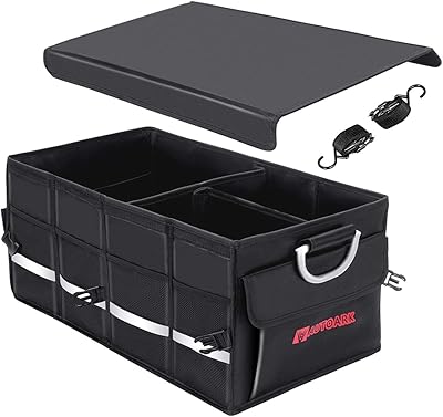 Autowark versatile car trunk organizer with lid and straps, foldable and adjustable durable storage spaces, AK-132.. Your comprehensive marketplace awaits at DIAYTAR NIGERIA with affordable prices and reliable delivery times.