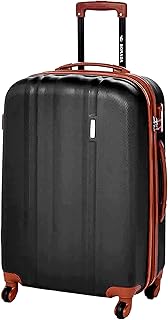 Extendable rigid luggage with double zipper and black anti -theft lock.. Why wait? Get your order in 5–8 days with DIAYTAR Nigeria.