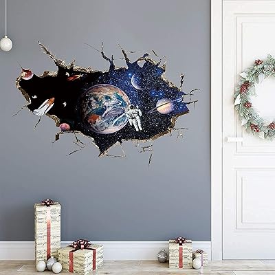 3D wall stickers from astronaut delibra galaxy, removable wall stickers for space vessel in the universe, wall stickers for children's bedrooms and living rooms.. Shop across boundaries at DIAYTAR NIGERIA and enjoy budget-friendly nationwide delivery within the week.