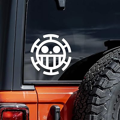 Anime jolly Roger 5 inch anime sticker for cars, laptops, tablets, skateboarding - white.. DIAYTAR NIGERIA: Bringing affordable shopping solutions with a diverse product catalog delivered nationwide.
