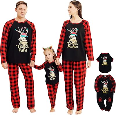 SH-RUIDU Set of matching clothes for family Christmas, set of pets for pets, children, parents.. DIAYTAR NIGERIA: Where thousands of products meet affordable prices and reliable 5-8 day delivery.