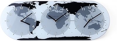 Nex Time Wanduhr "Global" with 3 frames with glass 50 x 186.. E-commerce made for Nigeria — fast delivery and low prices at DIAYTAR.