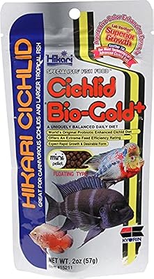 Bio-Gold Hikari Fish food + floating microgranules for cichlids (57g).. Fast, affordable, and reliable — that’s the DIAYTAR Nigeria experience.