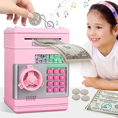 ATM amateur electronic amateur childns, pretty piggy bank with password, automatic scrolling paper piggy bank, excellent gift for girls, boys and children.. Quick delivery. Quality products. Great deals. That’s DIAYTAR Nigeria.