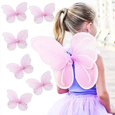 Wings of fairy, angel or butterfly for girls Butterfly Craze - Costumes and disguises for children from 2 to 12 years old - Package of 6.. Discover the perfect shopping experience with DIAYTAR NIGERIA's vast selection and prompt delivery service.