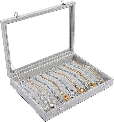 BADUM jewelry tray Multifunctional organizer with lid and lock for rings.. DIAYTAR NIGERIA brings affordable shopping solutions to every corner of Nigeria in just 5-8 days.