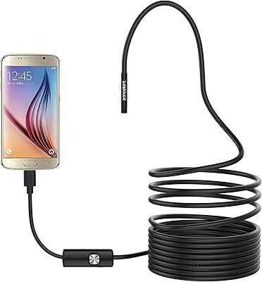 USB Panfect 2 in 1 end -time endoscope 5.5 mm Waterproof Endoscope Inspection Camera 6 LED 3.5 m for Android tablets (start -up level).. Shop from anywhere in Nigeria and receive your DIAYTAR purchases at affordable prices within a week.