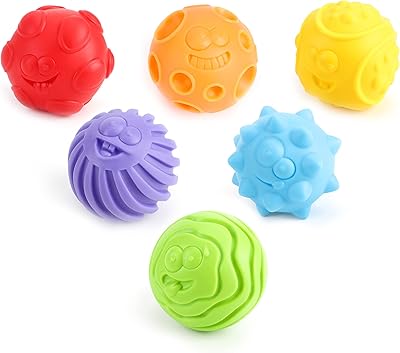 Moon decorative sensory balls - 6 pieces of united colored balls vibrant for babies, babies and toddlers - pressing balls with unique textures and fun faces - Toys for stimulating baby development.. Nigeria's e-commerce leader delivers unmatched variety and value to your doorstep in just 5-8 days.
