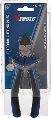 6-inch diameter 6-inch VTOOLS Cutching pliers, durable professional cutting in high carbon steel, suitable for jewelry manufacturing, repair and electronic parts, 1 package, VT2142.. Experience shopping freedom with DIAYTAR NIGERIA's comprehensive marketplace delivered within 8 days.