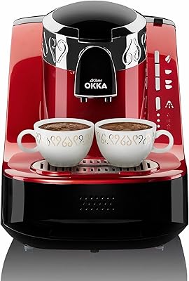 Arzum Okka, professional Turkish, fully automatic, red, OK-002-N, 1 year warranty of the United Arab Emirates... Experience DIAYTAR NIGERIA, where extensive product variety meets pocket-friendly prices and reliable delivery.