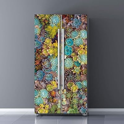 Vinyl door sticker natural sticker, removable sticker for succulent plant -shaped fridge, 32.3 x 78.7 inches, lot of 2.. Explore fashion, tech, home goods, and more on DIAYTAR Nigeria — always affordable, always fast.