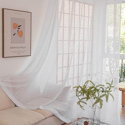 Transparent curtain a room for living room, bedroom, corridor (Rubik-W, L270 x L300 cm).. DIAYTAR NIGERIA: Bringing quality products to your doorstep at prices that won't break the bank.