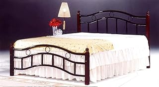 Galaxy double bed with medical mattresses, brown oak feet, dimensions 120 x 190 cm, GDF-6888dcbr.. DIAYTAR NIGERIA: Your affordable gateway to thousands of products delivered within a week.