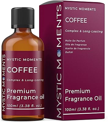 Mystic moments | Oil scented with coffee - 100 ml - Perfect for soaps, candles, bath bombs, oil burners, diffusers, skin care products and hair.. DIAYTAR NIGERIA brings online shopping to every Nigerian with affordable prices and reliable shipping.