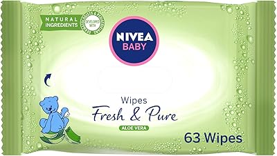 Nivea baby wipes, fresh and pure aloe vera, alcohol -free, 63 wipes.. Your everyday shopping destination, DIAYTAR NIGERIA offers unbeatable value with quick delivery times.