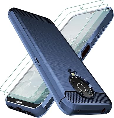 Osofer shell for Nokia G20, Nokia G10 with 2 flexible TPU screen protection pieces absorbing shocks for Nokia G10 (Marine).. DIAYTAR NIGERIA makes quality accessible with low prices and reliable 5-8 day nationwide delivery.