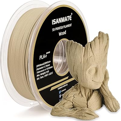 ISANMIT Wood Filament 1.75 mm, PLA + Wood Filament 1.75 mm, Filament coil for 3D printer 1 kg (20 % wood powder + 80 % PLA +)... Experience the future of online shopping with DIAYTAR NIGERIA's extensive product range and competitive pricing.