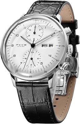 Bauhaus Watches Automatic Mechanical Watch in Stainless Stainless Steel Watch for Men with Leather Bracelet Date -FM121, Dress.. Shop local, shop fast — DIAYTAR Nigeria delivers across the country.
