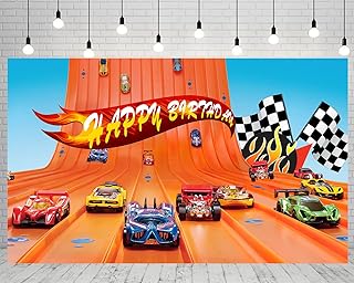 HOT Wheels fund for birthday party decorations, backdrop for red car photo for cake table decoration, hot wheels banner, polyester 1.5 x 0.9 m.. DIAYTAR NIGERIA revolutionizes access to quality products with affordable prices and dependable shipping.