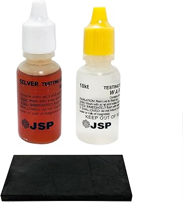 2 JSB 10K JSB test solutions for gold and silver with economic test stone.. Shopping made simple with DIAYTAR NIGERIA's vast selection and budget-friendly nationwide delivery.