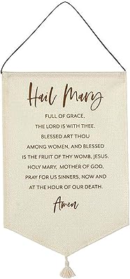 Banner religious decor in fabric to hang with prayer I greet you Marie for the.. Experience the ultimate in shopping convenience with DIAYTAR NIGERIA's vast catalog and 5-8 day delivery.